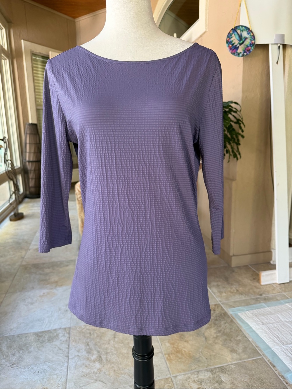 Hugo Boss women’s lavender top, size M.